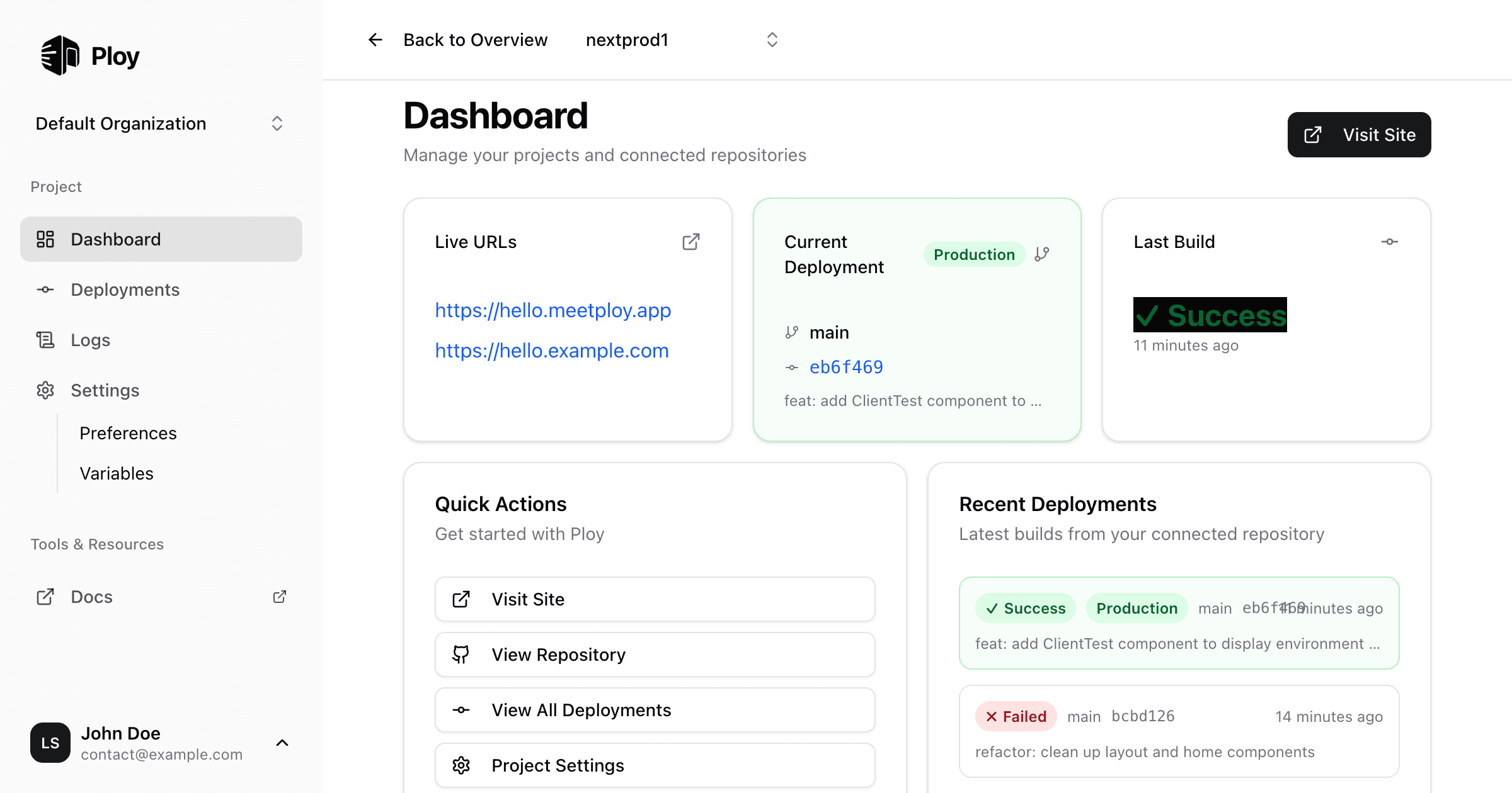 Ploy v1.0 launch with serverless deployment platform