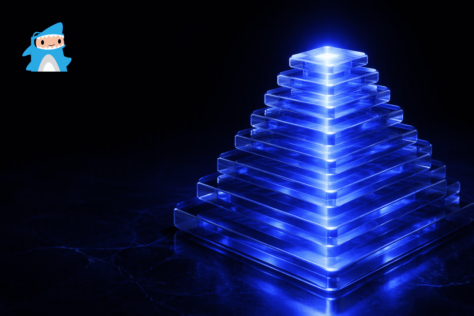 Abstract indigo glow on a dark background representing a TanStack Start deployment on Ploy