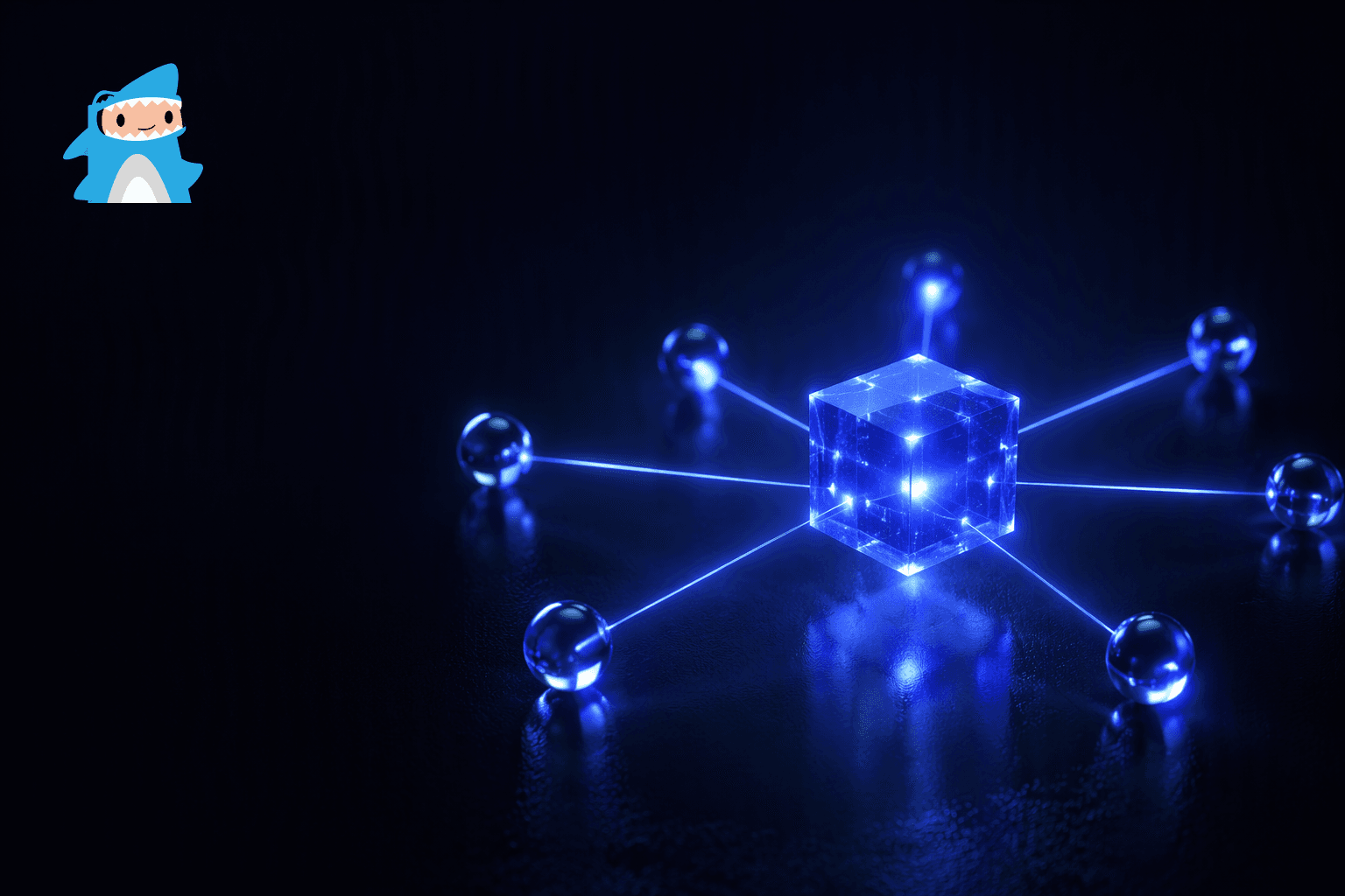 Abstract indigo glow on a dark background representing a Ploy Start serverless backend