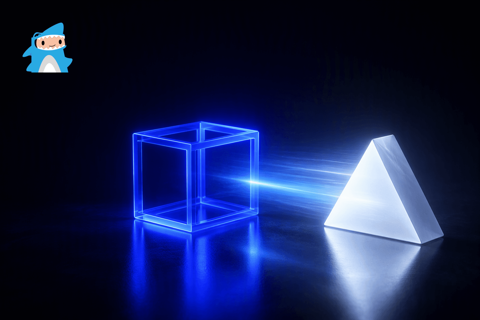 Abstract indigo glow on a dark background representing a Ploy versus Vercel comparison